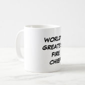 "世界すばらしい消防所長"のマグ コーヒーマグカップ (正面左)