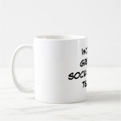 "世界すばらしい社会科先生"のマグ コーヒーマグカップ (左)