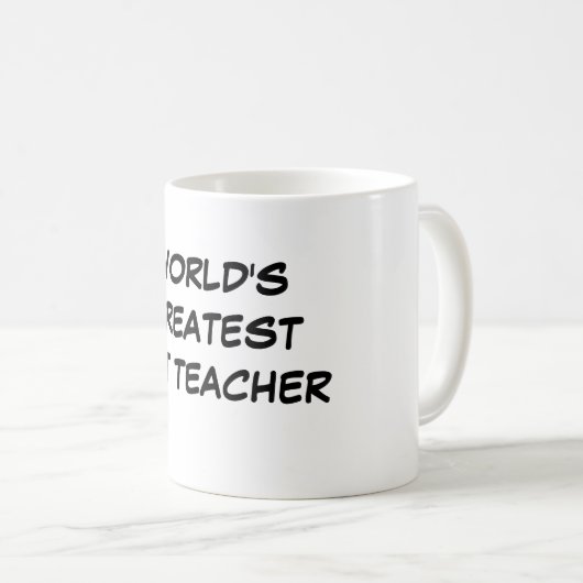 "世界すばらしい美術教師"のマグ コーヒーマグカップ (正面右)