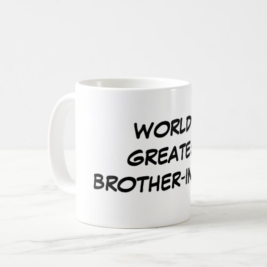 "世界すばらしい義理の兄弟"のマグ コーヒーマグカップ (正面左)