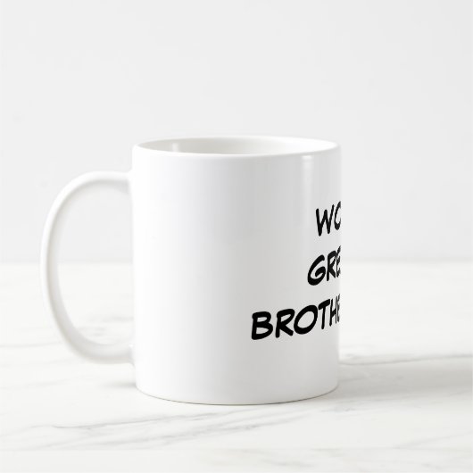 "世界すばらしい義理の兄弟"のマグ コーヒーマグカップ (左)