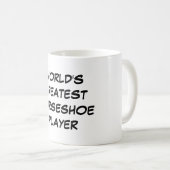 "世界すばらしい蹄鉄プレーヤー"のマグ コーヒーマグカップ (正面右)