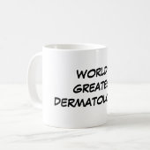 "世界すばらしいDermatologist"のマグ コーヒーマグカップ (正面左)