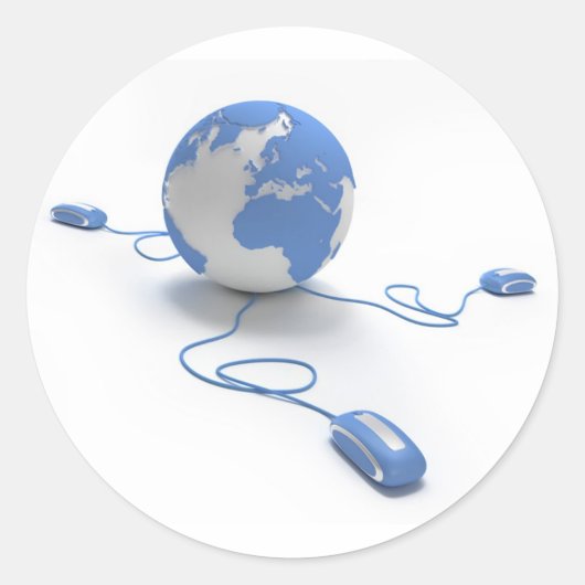 世界つながり ラウンドシール (正面)