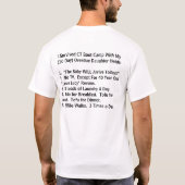 世界ですばらしいお母さん!! Tシャツ (裏面)