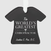 世界ですばらしいカイロプラクターのパーソナライズなTシャツ オーナメント (正面)