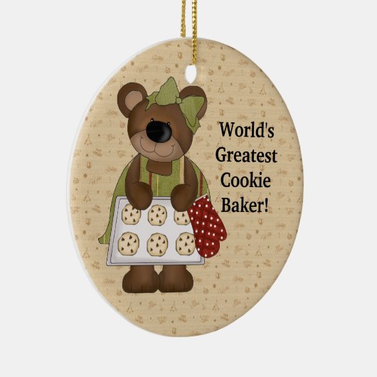 世界ですばらしいクッキーのパン屋 セラミックオーナメント (右)