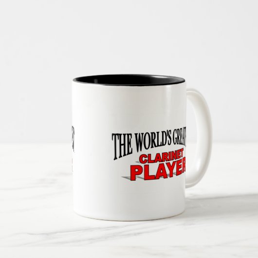世界ですばらしいクラリネットプレーヤー ツートーンマグカップ (正面右)