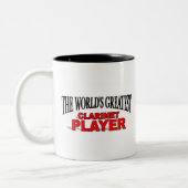 世界ですばらしいクラリネットプレーヤー ツートーンマグカップ (左)