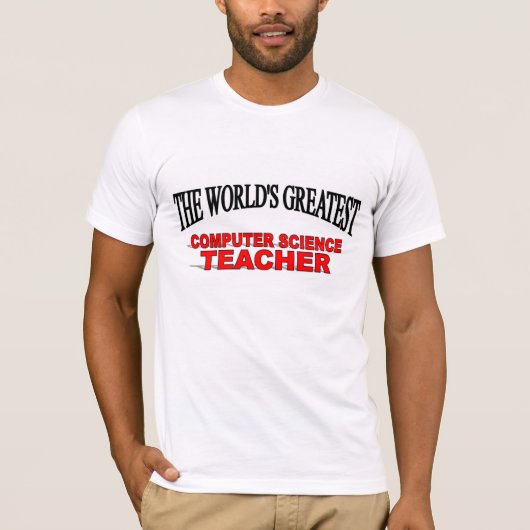 世界ですばらしいコンピュータ・サイエンス先生 Tシャツ (正面)