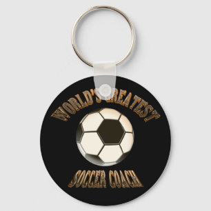 世界ですばらしいサッカーのコーチ キーホルダー