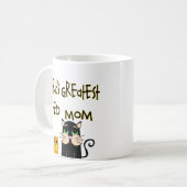 世界ですばらしいステップお母さん コーヒーマグカップ (正面左)