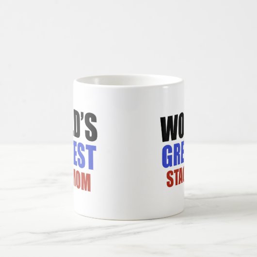世界ですばらしいステージのお母さん コーヒーマグカップ (中央)