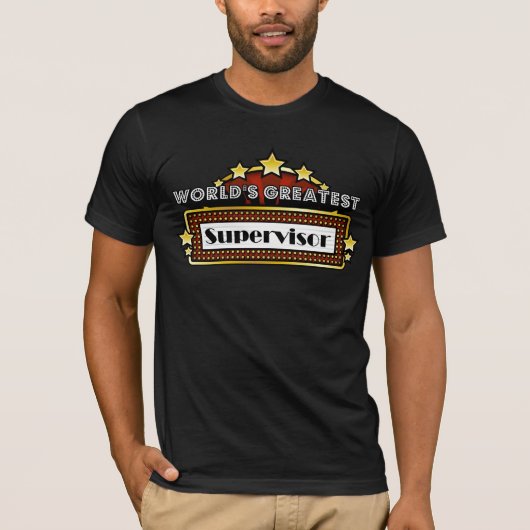 世界ですばらしいスーパーバイザー Tシャツ (正面)