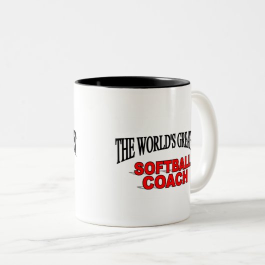 世界ですばらしいソフトボールのコーチ ツートーンマグカップ (正面右)