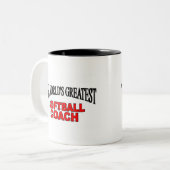 世界ですばらしいソフトボールのコーチ ツートーンマグカップ (正面左)