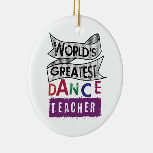 世界ですばらしいダンスの先生の1面オーナメント セラミックオーナメント (右)