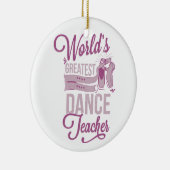 世界ですばらしいダンスの先生の1面オーナメント セラミックオーナメント (右)