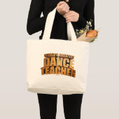 世界ですばらしいダンスの先生 ラージトートバッグ (正面(商品))