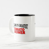 世界ですばらしいトマトの栽培者 ツートーンマグカップ (正面左)