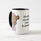 世界ですばらしいネイリスト マグカップ (正面左)