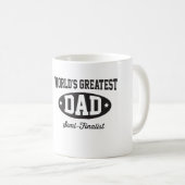 世界ですばらしいパパの準決勝出場選手 コーヒーマグカップ (正面右)