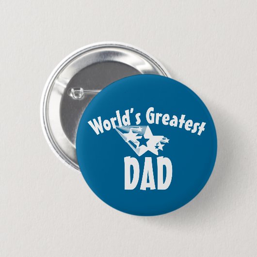 世界ですばらしいパパは人のpinbackボタンを主演します 缶バッジ (正面&裏面)
