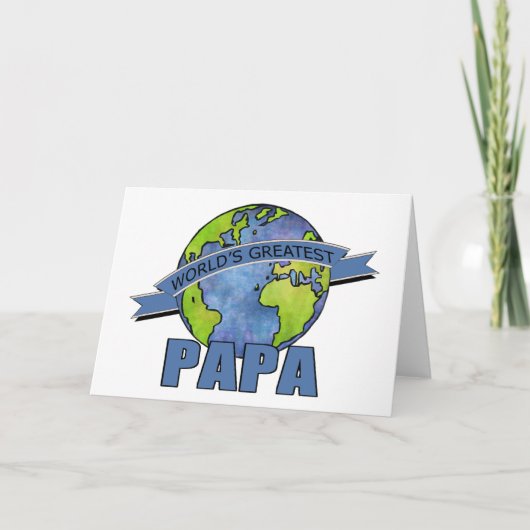世界ですばらしいパパ カード (正面)