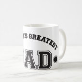 世界ですばらしいパパ コーヒーマグカップ (正面右)