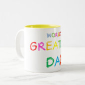 世界ですばらしいパパ ツートーンマグカップ (正面左)
