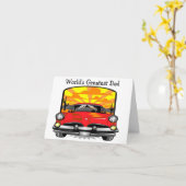 世界ですばらしいパパ-メッセージカード カード (黄色い花)