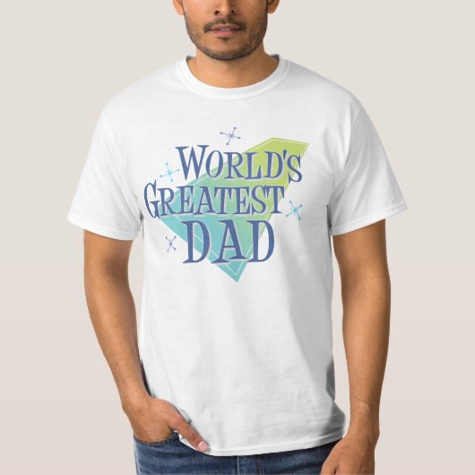 世界ですばらしいパパ Tシャツ (正面)