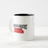 世界ですばらしいビジネス所有者 ツートーンマグカップ (正面左)