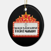 世界ですばらしいプロジェクトマネージャー セラミックオーナメント (左)
