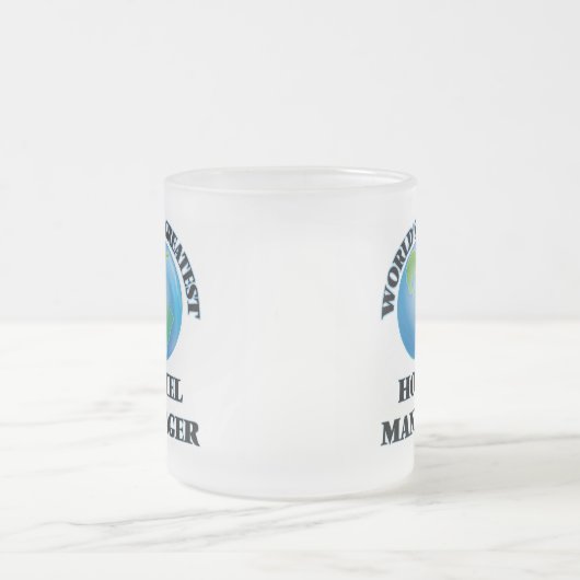 世界ですばらしいホテル支配人 フロストグラスマグカップ (中央)