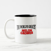 世界ですばらしいメロンの栽培者 ツートーンマグカップ (左)