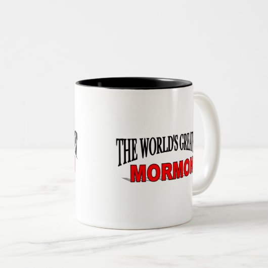 世界ですばらしいモルモン教徒 ツートーンマグカップ (正面右)