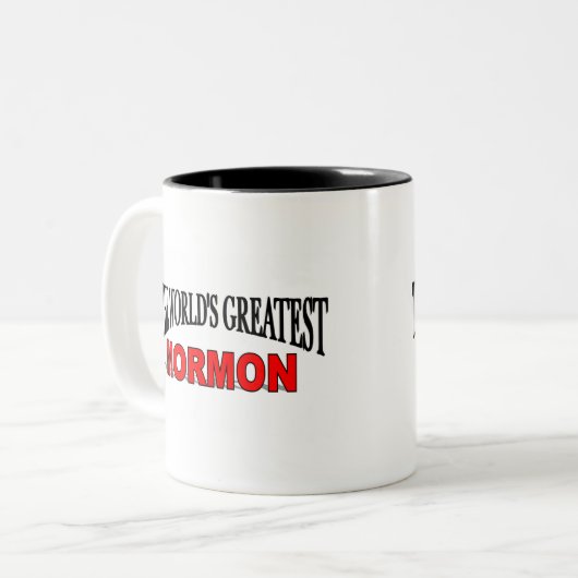 世界ですばらしいモルモン教徒 ツートーンマグカップ (正面左)