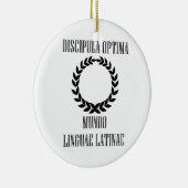 世界ですばらしいラテン系の学生(メス) セラミックオーナメント (右)