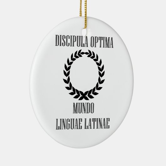 世界ですばらしいラテン系の学生(メス) セラミックオーナメント (右)