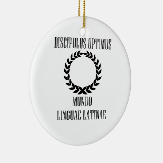 世界ですばらしいラテン系の学生(男性) セラミックオーナメント (右)