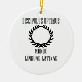 世界ですばらしいラテン系の学生(男性) セラミックオーナメント