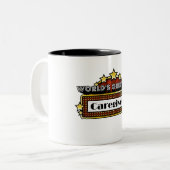 世界ですばらしい介護者 ツートーンマグカップ (正面左)