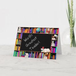 世界ですばらしい先生のGreeingカード カード