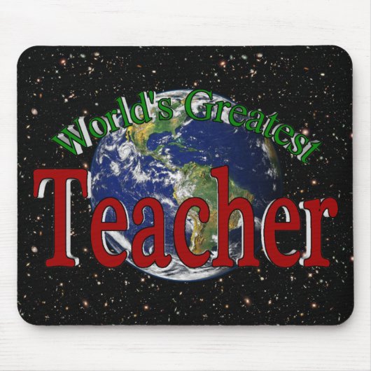 世界ですばらしい先生 マウスパッド (正面)