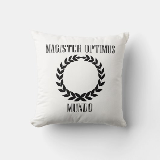 世界ですばらしい先生(男性) クッション (正面)