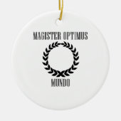 世界ですばらしい先生(男性) セラミックオーナメント (正面)