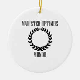 世界ですばらしい先生(男性) セラミックオーナメント