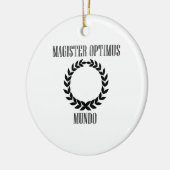 世界ですばらしい先生(男性) セラミックオーナメント (左)