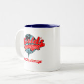 世界ですばらしい医学のオフィスマネージャー ツートーンマグカップ (正面左)